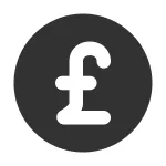 Pound Circle SVG Icon